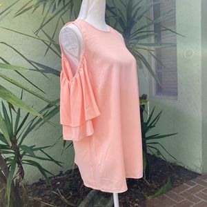 Michael Kors Pink Cold Shoulder Blouse